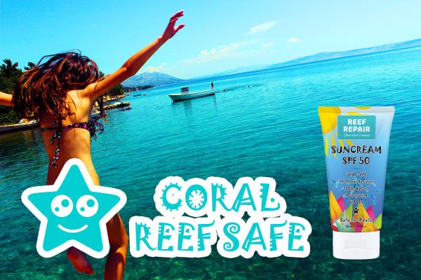 Reef Safe Sunscreen SPF 50+ All Natural, Water Resistant, Moisturizing