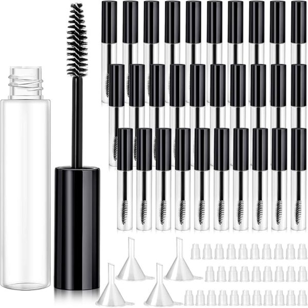 Refillable Clear Bottles Cream Container with 4 Pieces