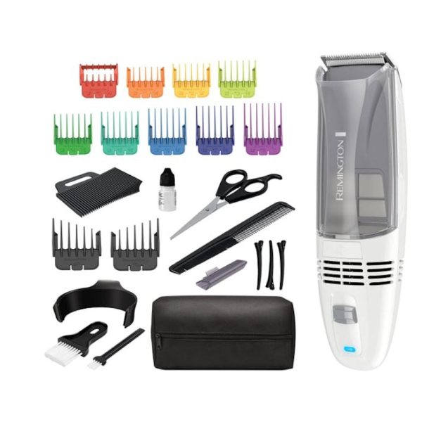 Remington Color Comb Vacuum Haircut Kit, Vacuum Trimmer, Hair Clippers