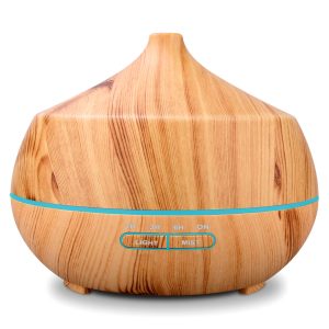 RENWER Essential Oil Diffuser, 400ml Wood Grain Ultrasonic Cool Mist Humidifier