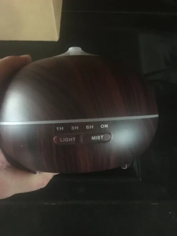 Essential Oil Diffuser Wood Grain Cool Mist Aromatherapy Humidifier 400ml Ultrasonic Aroma Humidifier
