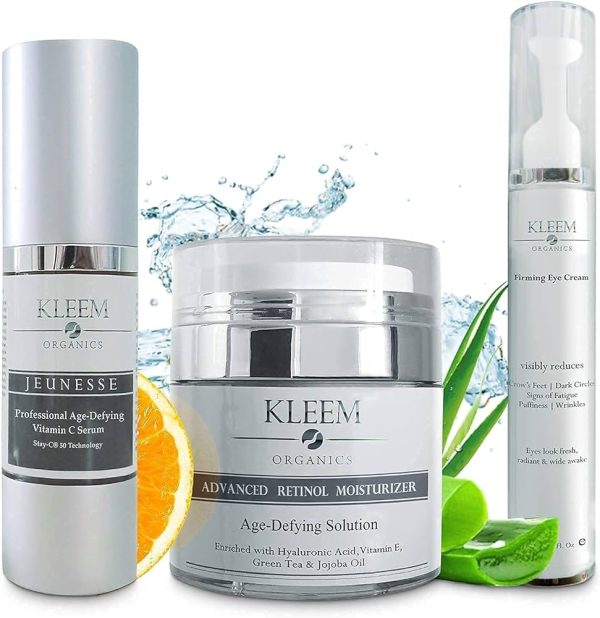 Retinol Serum with Hyaluronic Acid Serum - Eye Cream and Retinol Moisturizer