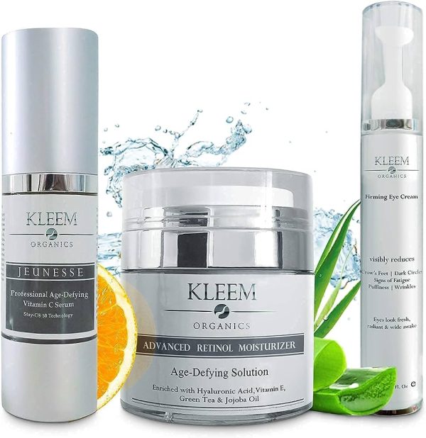 Retinol Serum with Hyaluronic Acid Serum - Eye Cream and Retinol Moisturizer