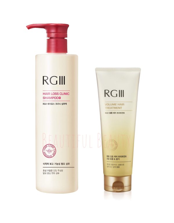 RGIII Red Ginseng Hair Loss Clinic Shampoo 2pcs Set For Mitigating Hair Loss