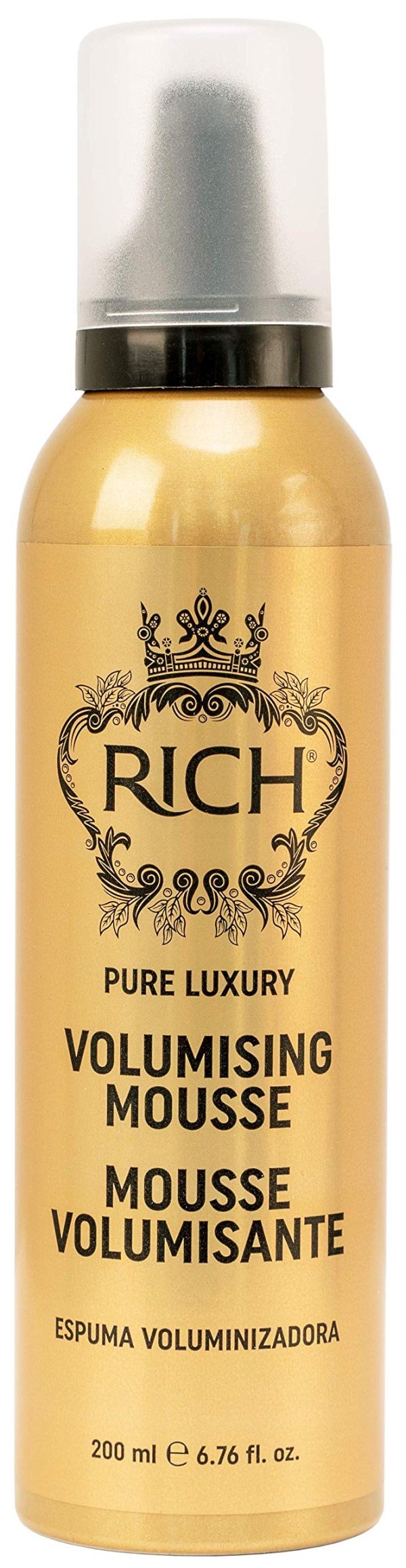 RICH Hair Care Pure Luxury Argan Volumizing Mousse for All Hair Types