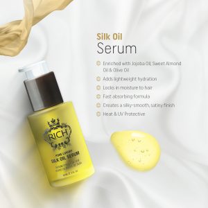 RICH Pure Luxury Silk Oil Serum with Organic Jojoba & Sweet Almond Oil