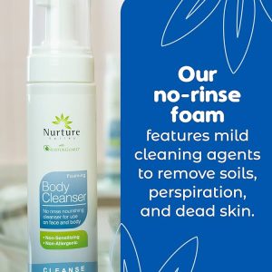 Rinse Free Cleanser by Nurture | No Rinse Foaming Body Wash That Cleanses