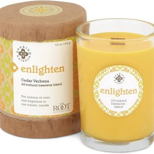Root Candles Seeking Balance Small Spa Candle, 6.5-Ounce, Enlighten