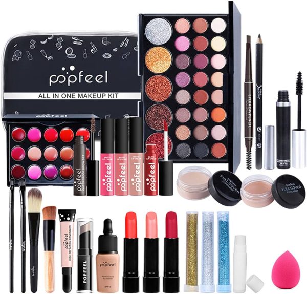 RoseFlower All-in-one Holiday Makeup Gift Set