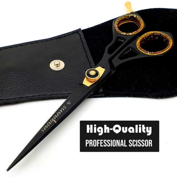 Saaqaans Professional Hairdressing Barber Scissor - Stainless Steel