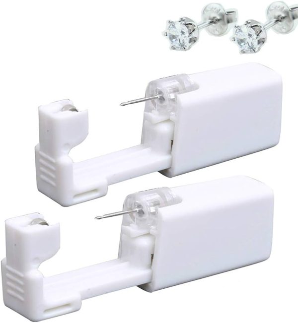 Safety Ear Piercing Gun Kit Tool with 5mm Earring Studs