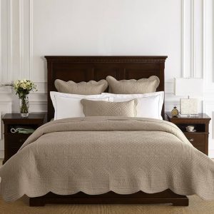 Sage Garden Luxury Pure Cotton Matelasse Quilt by Calla Angel