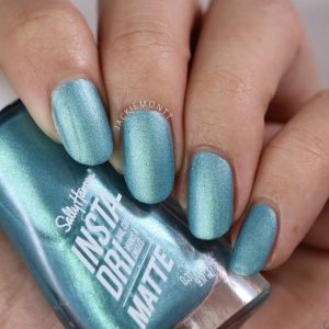 Sally Hansen Insta Dri Matte Metallics, Smouldering Teal