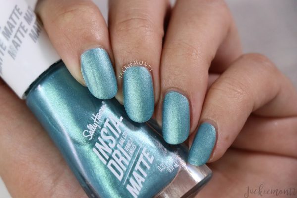Sally Hansen Insta Dri Matte Metallics, Smouldering Teal
