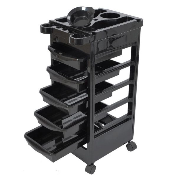 Salon SPA Trolley Storage Cart Coloring Beauty Salon Hair Dryer Holder