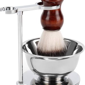 SANWA Deluxe Shave Stand Razor Brush Holder