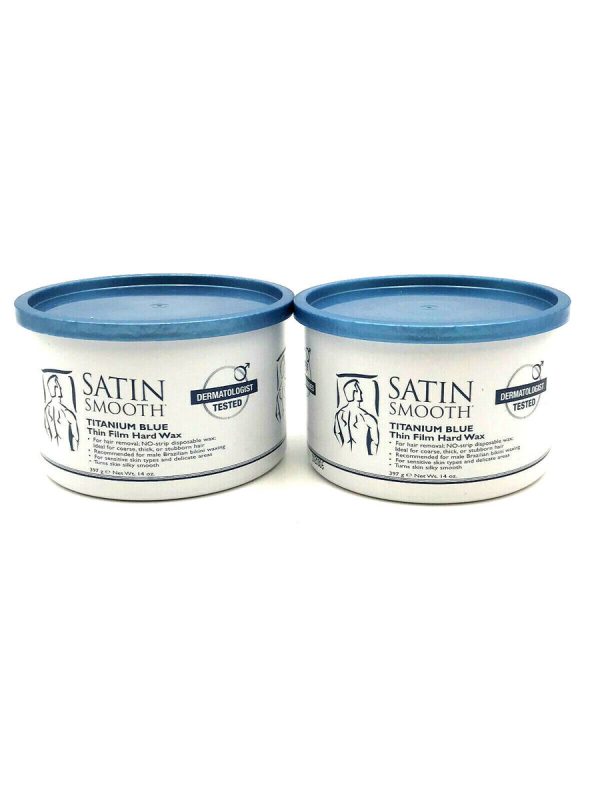 Satin Smooth Titanium Blue Thin Film Hard Hair Removal Wax