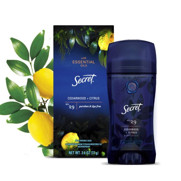 Secret Antiperspirant Deodorant for Women With Pure Essential Oils