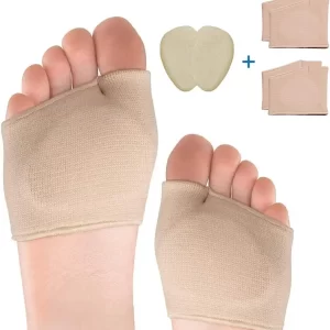 Seilanc [3 Pairs] Metatarsal Sleeve Pads-2-Pair Ball of Foot Cushions