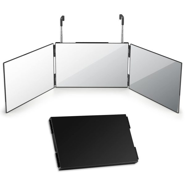 Self Style System Travel Size for Women (Black) - 3 Way Mirror