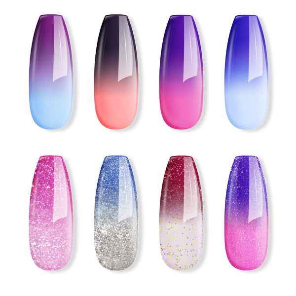 Sexy Mix Gel Nail Polish Set, UV Gel Color Changing Nail Polish Temperature Change