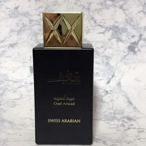 Shaghaf Oud Aswad, Eau de Parfum 75mL | Mouthwatering Incense Infused Noir