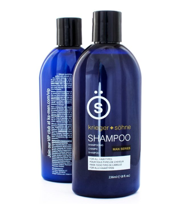 Shampoo for Mens Hair - Contains Invigorating Tea Tree Oil - Krieger + Söhne Man