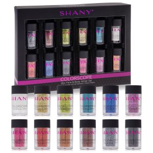 SHANY Colorscope 12-Color Face and Body Premium Cosmetics Grade Glitter