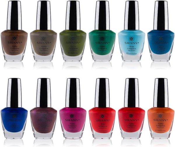 SHANY Cosmetics Nail Polish Set - 12 Bold and Quirky Shades in Gorgeous