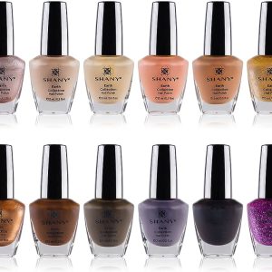 SHANY Nail Polish Set - 12 Nude and Natural Shades in Gorgeous Semi Glossy