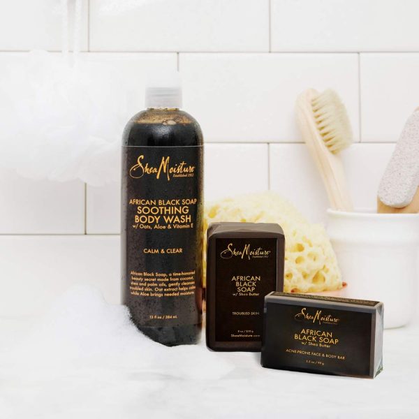 SheaMoisture African Black Soap Facial System Kit |4oz. Facial Wash &amp