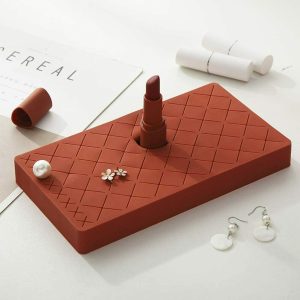Silicone Lipgloss Holder, Upgraded Makeup Organizer for Makeup Brushes Lipstick