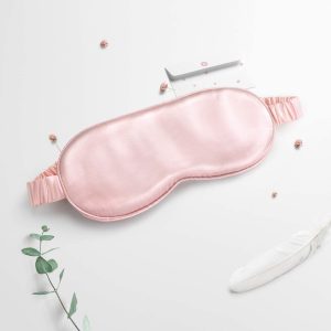 Silique Natural Silk Eye Mask, 100% Mulberry Silk Sleep Mask For Women