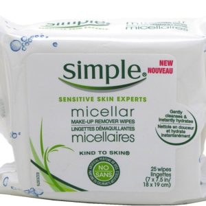 Simple Micellar Make-Up Remover Wipes 25 ea