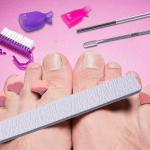 SIQUK Nail Polish Remover Tools Including 700 Pcs Cotton Pads 20 Pcs Nail Clips