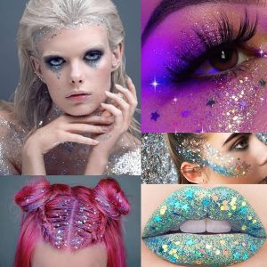Skin Long Lasting Sparkling Cream Eyeshadow Lip Nail Hair