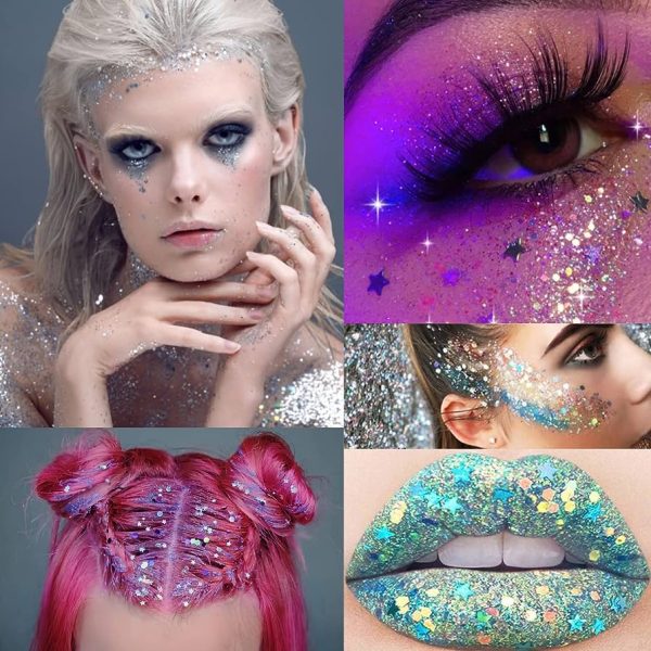Skin Long Lasting Sparkling Cream Eyeshadow Lip Nail Hair