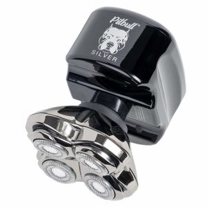 Skull Shaver Pitbull Silver PRO Electric Head & Face Shaver for Men