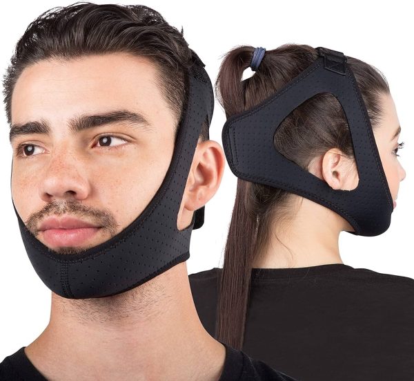 Sleep Legends Premium Anti Snoring Chin Strap w/ New Adjustable Hook