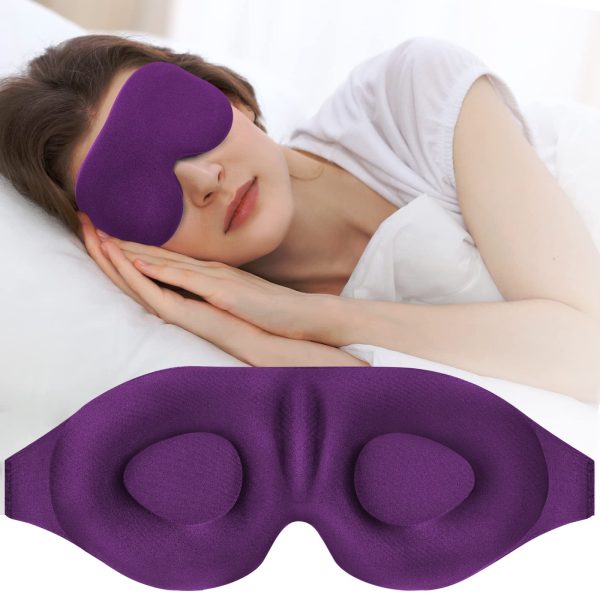 Sleep Mask for Women Men, Eye mask for Sleeping 3D Contoured Cup Blindfold