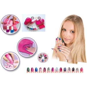 Ultimate Battery-Operated Nail Dryer & Printing System – 3-in-1 Mani Pedi Kit