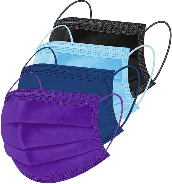 Solid Color Face Mouth Medical Masks Non Woven Disposable