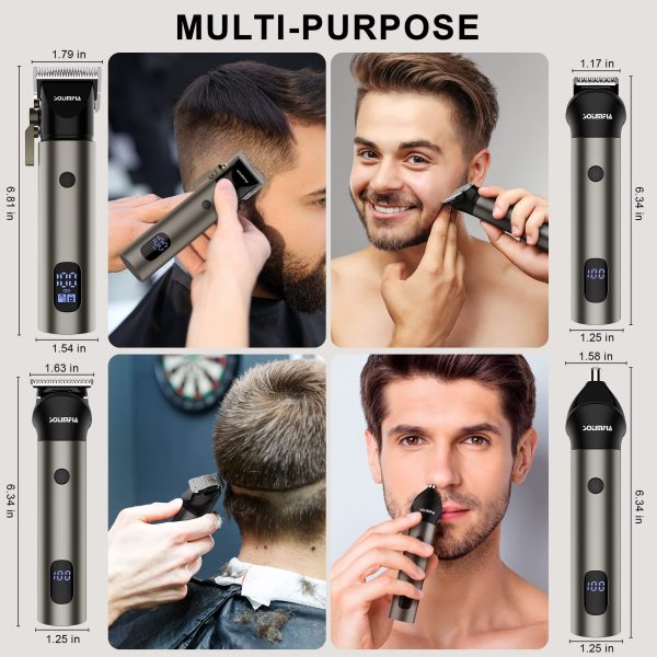 Solimpia Cordless Men's Beard Trimmer Nose Trimmer Kit for Men