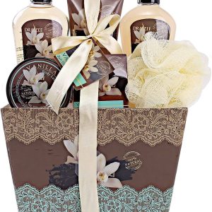 Spa Basket with Refreshing Fragrance by Draizee - Luxury Bath & Body Set