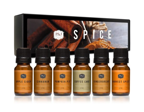 Spice Set of 6 Premium Grade Fragrance Oils