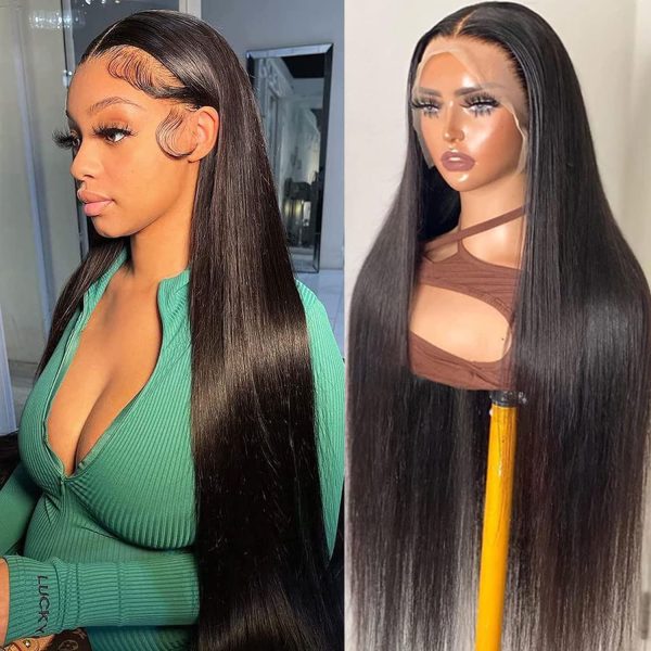 Straight 13x6 Lace Front Human Hair Wigs With Baby Hair