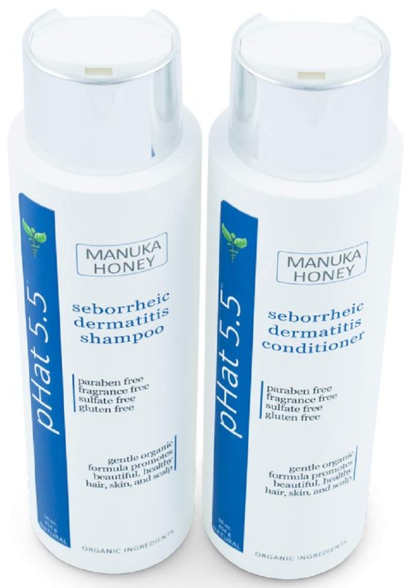 Sulfate Free Shampoo and Conditioner Set for Seborrheic Dermatitis Relief