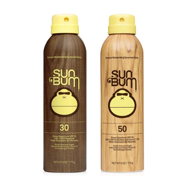 Sun Bum Original SPF 30 Sunscreen Spray – Vegan & Reef Friendly, Moisturizing UVA/UVB Protection with Vitamin E – Ideal for Sunny Days