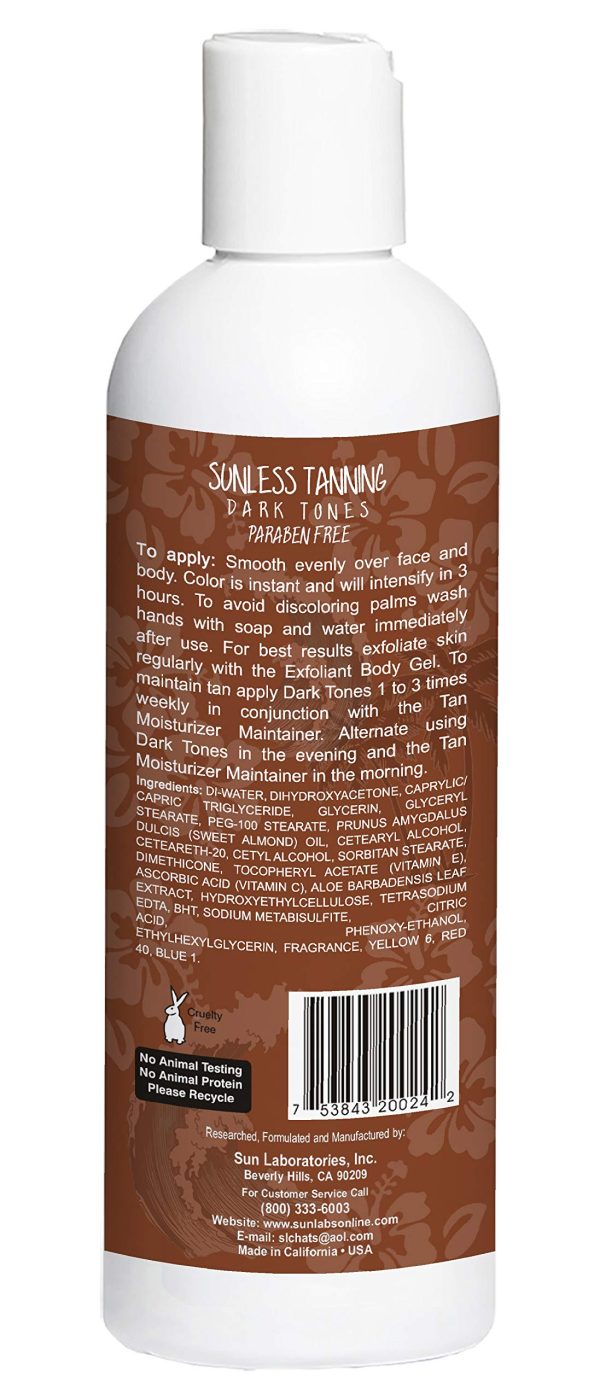 Sunless Tanning Lotion Dark Tones by Giselle Cosmetics