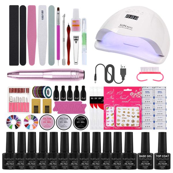 SUPSTRO Electric Nail Drill Kit, Portable Nail Drill Machine for Acrylic Nails
